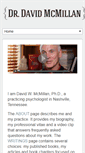 Mobile Screenshot of drdavidmcmillan.com