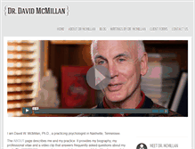 Tablet Screenshot of drdavidmcmillan.com